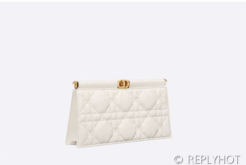 디올 카로 콜 누아르 체인 클러치 / 화이트 [매장가 490만원대]