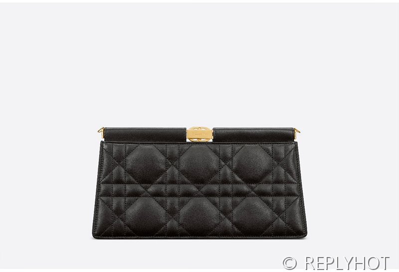 디올 카로 콜 누아르 체인 클러치 / 블랙 [매장가 490만원대]