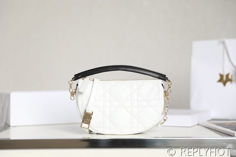 디올 바이브 호보 숄더백 / 스몰 / 화이트