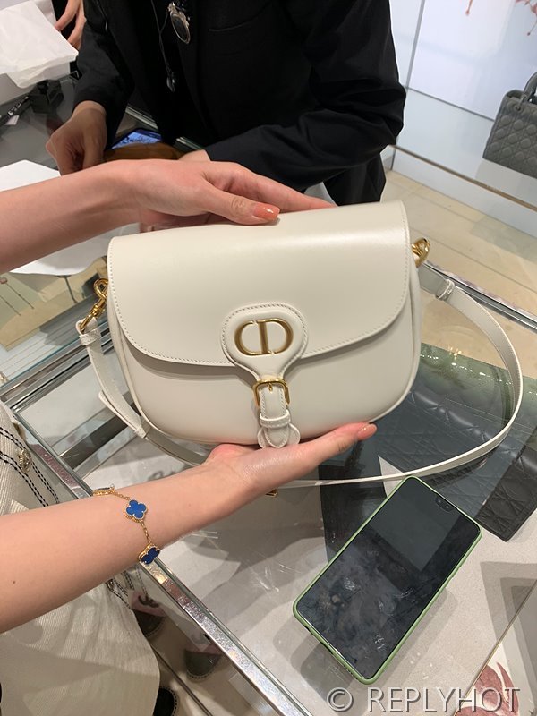 디올 바비 백 미디움 / 화이트 [매장가500만원대]