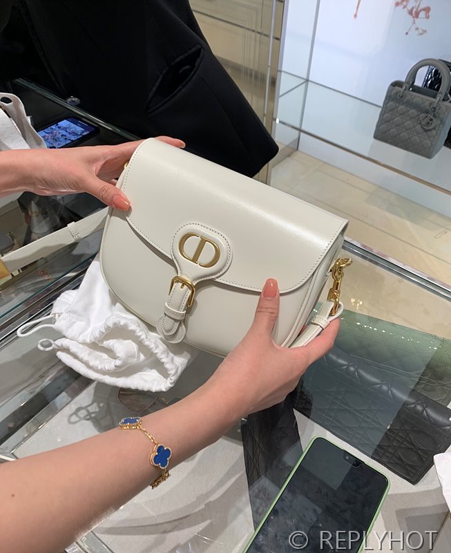 디올 바비 백 미디움 / 화이트 [매장가500만원대]