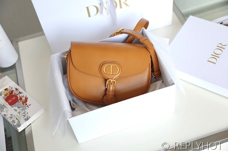 디올 바비 백 미디움 / 브라운 [매장가500만원대]