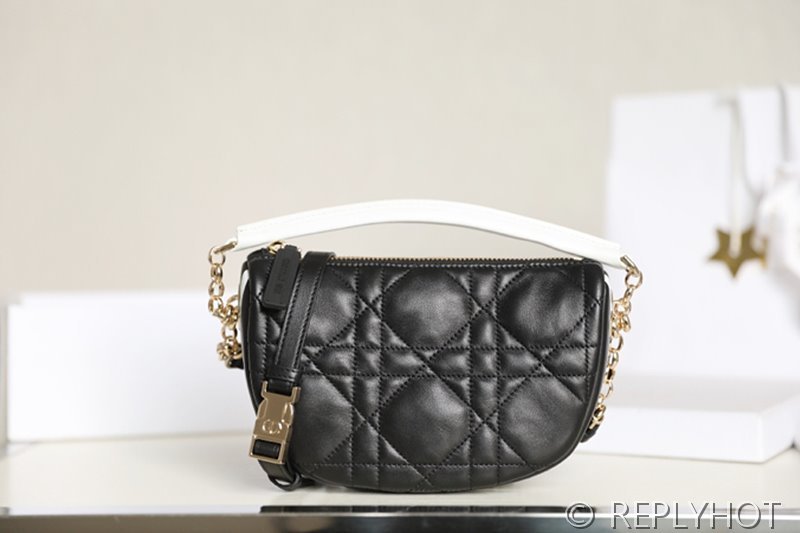 디올 바이브 호보 숄더백 / 스몰 / 블랙