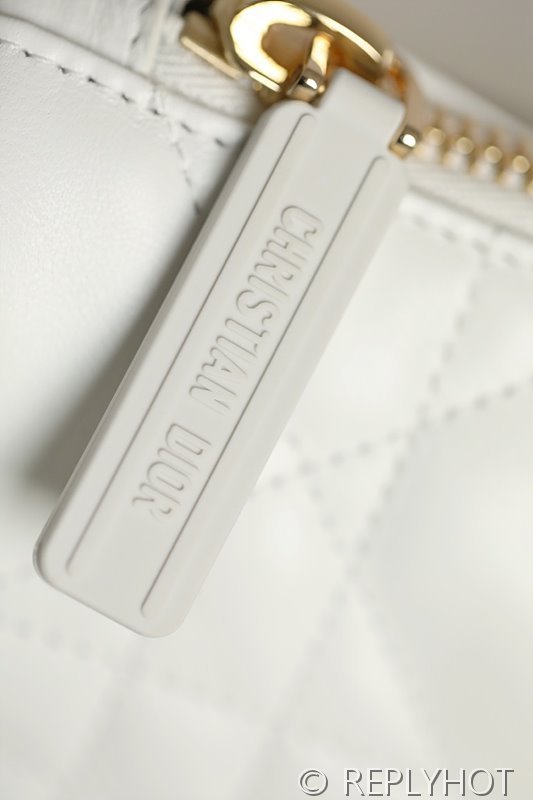 디올 바이브 호보 숄더백 / 미디움 / 화이트