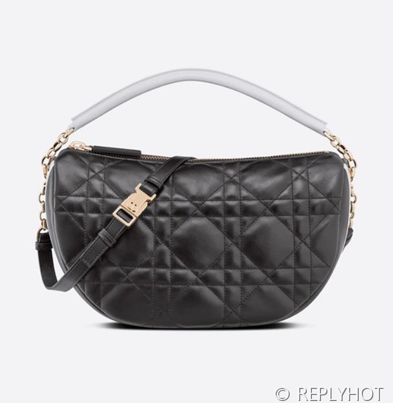 디올 바이브 호보 숄더백 / 미디움 / 블랙