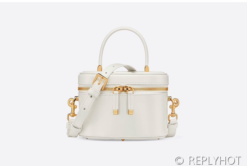 디올 스몰 CD 시그니쳐 베니티 케이스 / 화이트 [매장가 355만원대]