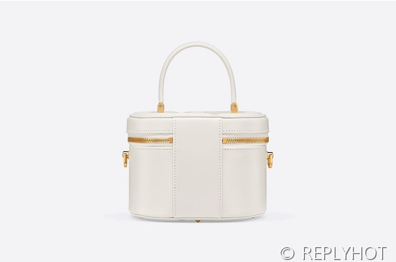 디올 스몰 CD 시그니쳐 베니티 케이스 / 화이트 [매장가 355만원대]