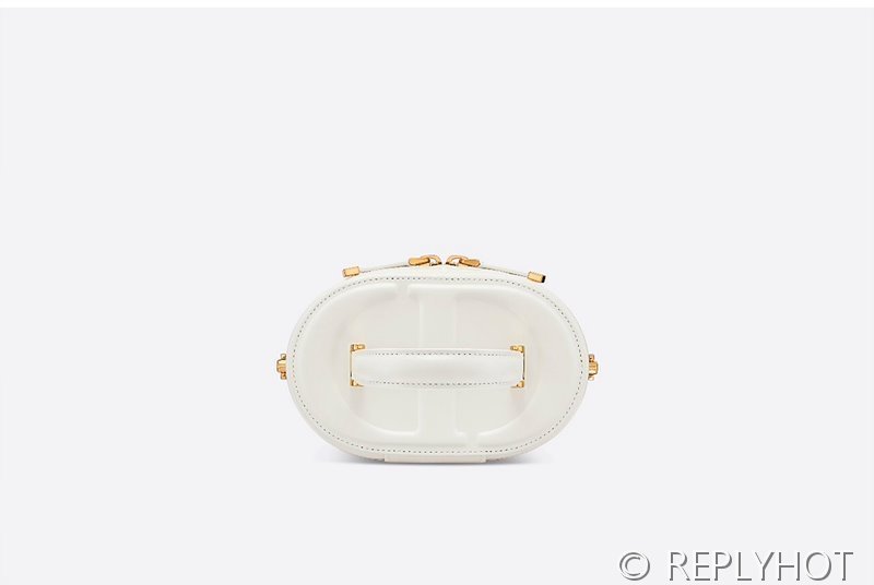 디올 스몰 CD 시그니쳐 베니티 케이스 / 화이트 [매장가 355만원대]