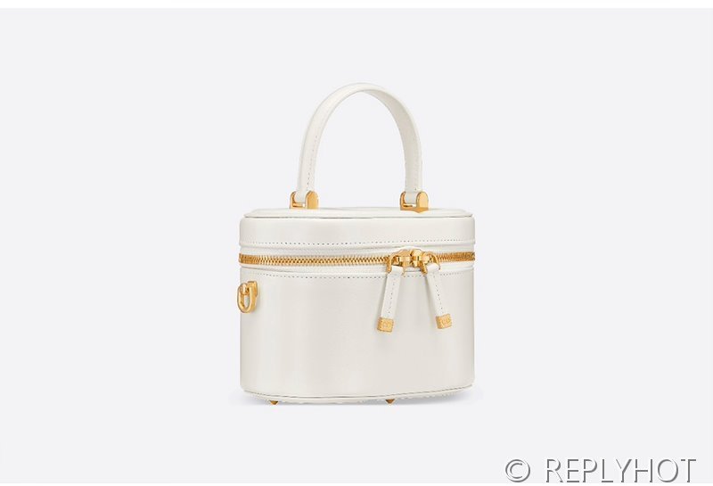 디올 스몰 CD 시그니쳐 베니티 케이스 / 화이트 [매장가 355만원대]