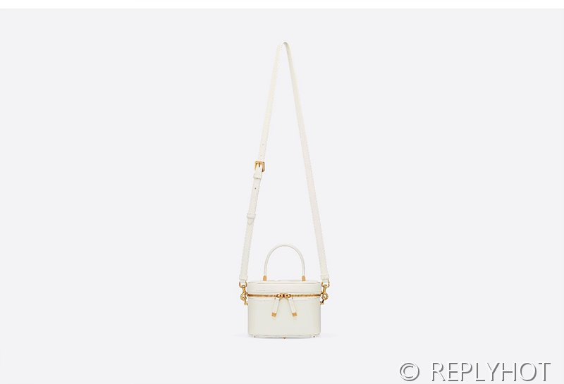 디올 스몰 CD 시그니쳐 베니티 케이스 / 화이트 [매장가 355만원대]