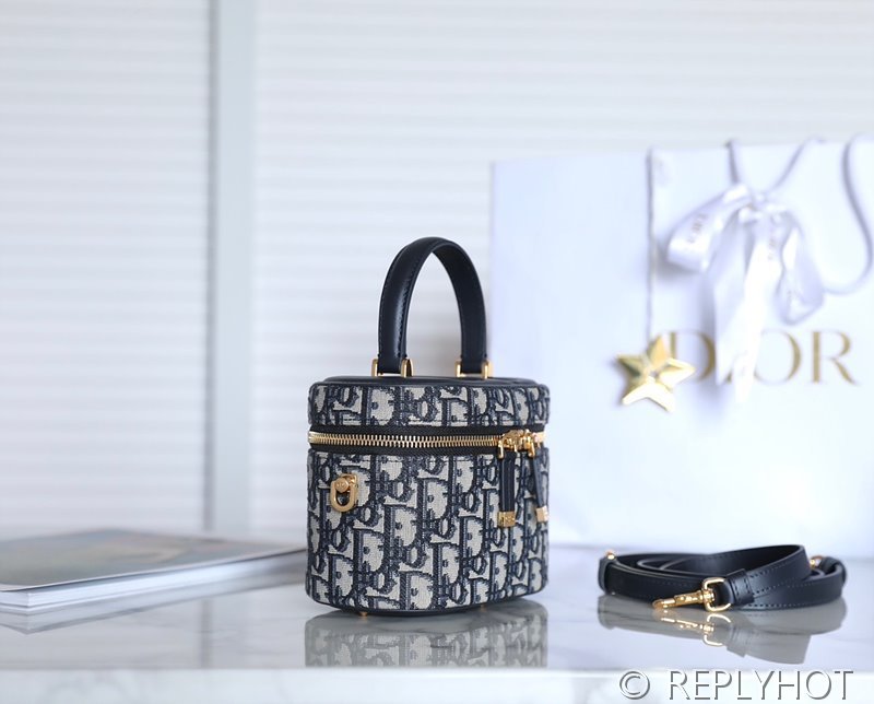 디올 스몰 CD 시그니쳐 베니티 케이스 / 오블리크 [매장가 355만원대]