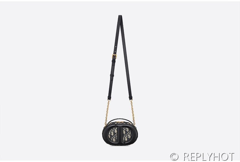 디올 오블리크 CD시크니처 오벌 카메라 미니 백 [매장가 345만원대]