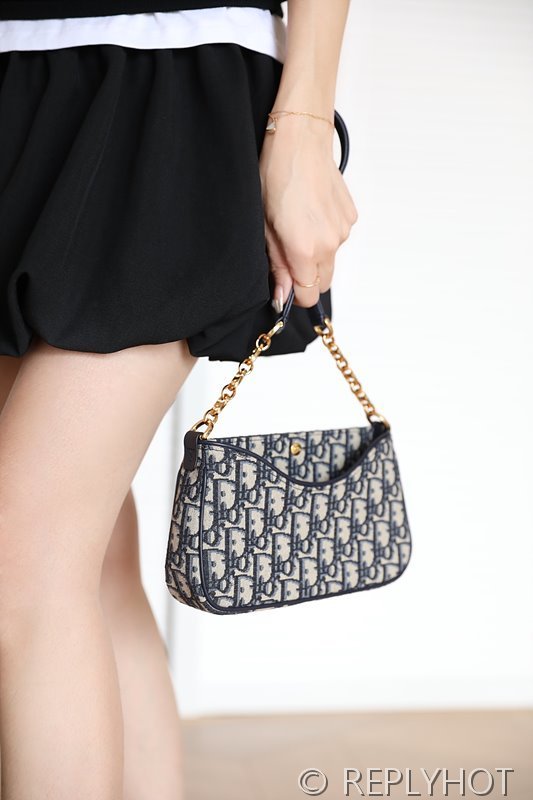 디올 오블리크 파우치