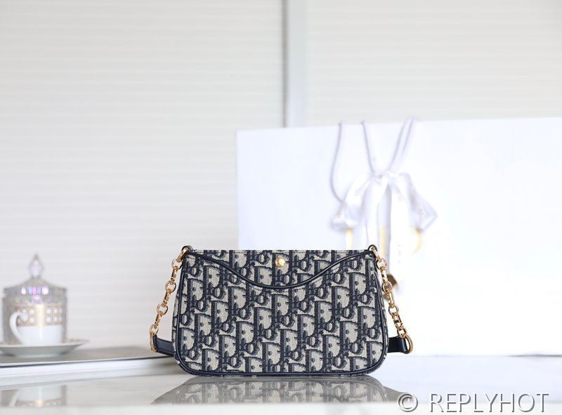 디올 오블리크 파우치