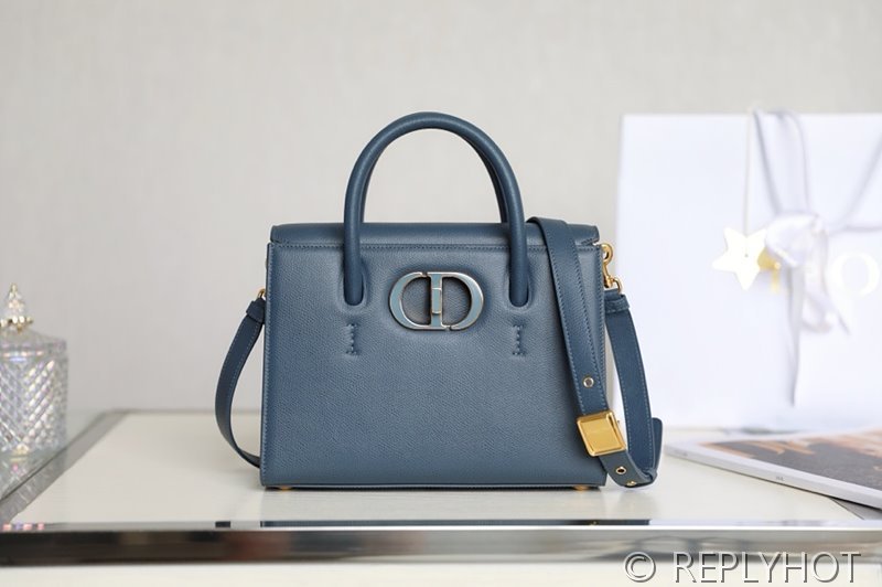 디올 ST HONORE 30 몽테뉴 카바백 / 블루 [매장가600만원대]