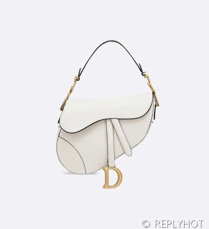 디올 SADDLE 스트랩 백 / 화이트 [580만원대]