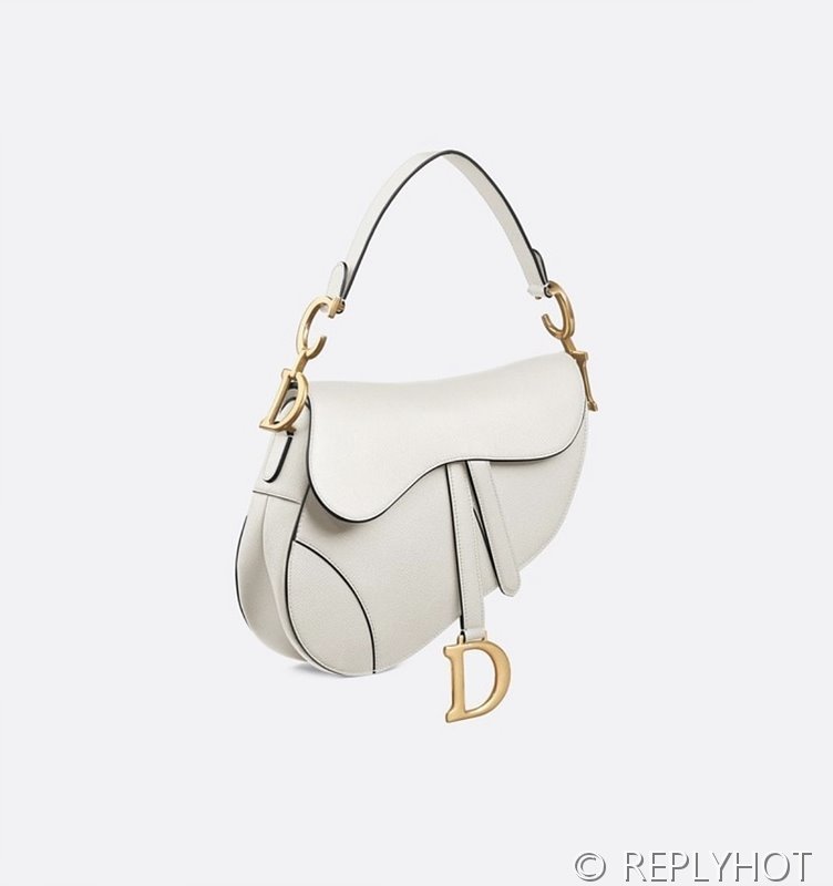 디올 SADDLE 스트랩 백 / 화이트 [580만원대]