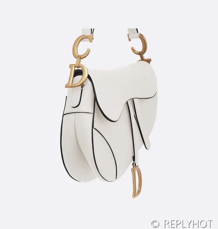디올 SADDLE 스트랩 백 / 화이트 [580만원대]