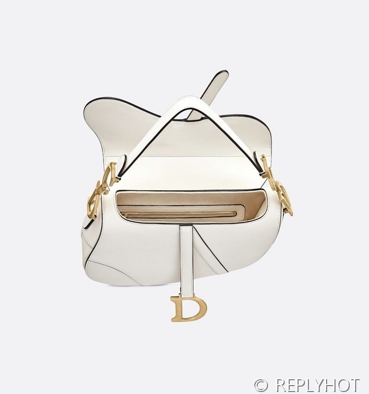 디올 SADDLE 스트랩 백 / 화이트 [580만원대]