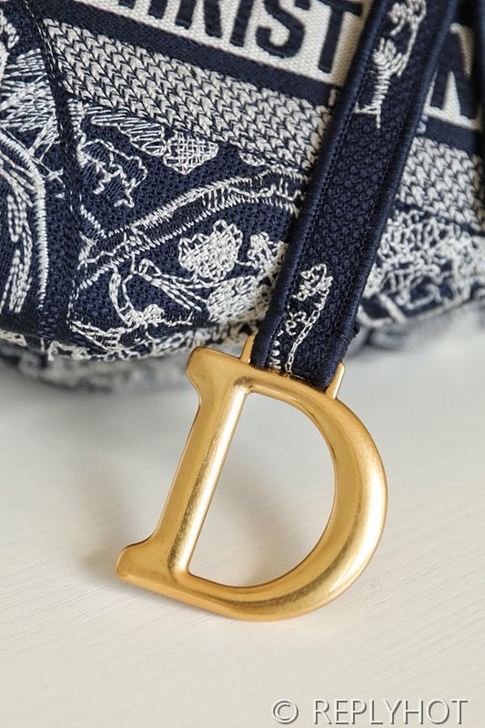 디올 SADDLE 스트랩 백 / 타이거블루 [580만원대]