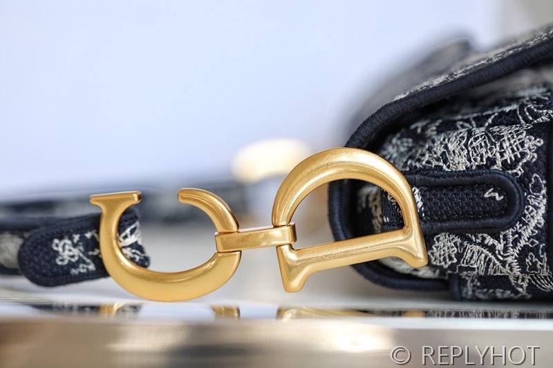 디올 SADDLE 스트랩 백 / 타이거블루 [580만원대]