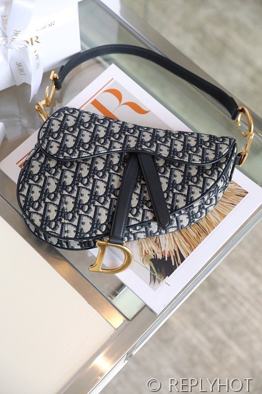 디올 SADDLE 스트랩 백 / 오블리크자카드 [580만원대]