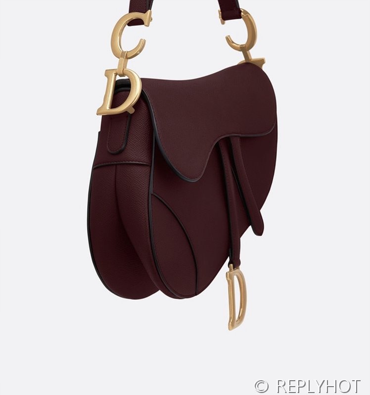 디올 SADDLE 스트랩 백 / 버건디 [580만원대]