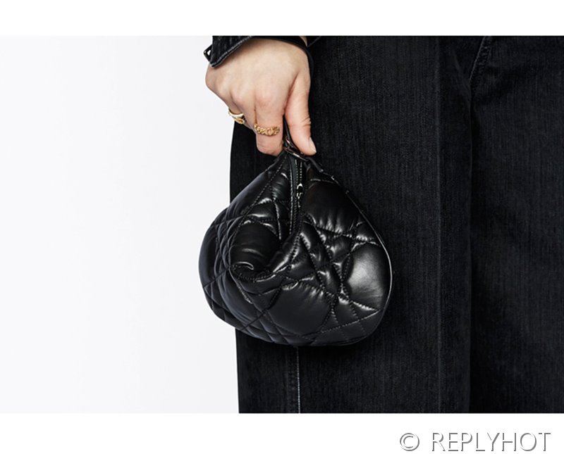 디올 카로 미니 튤립백 / 블랙 [매장가 395만원대]