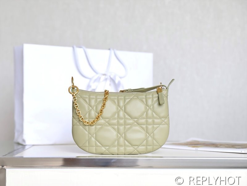 디올 카로 미니 튤립백 / 그레이그린 [매장가 395만원대]