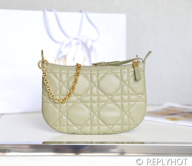 디올 카로 미니 튤립백 / 그레이그린 [매장가 395만원대]