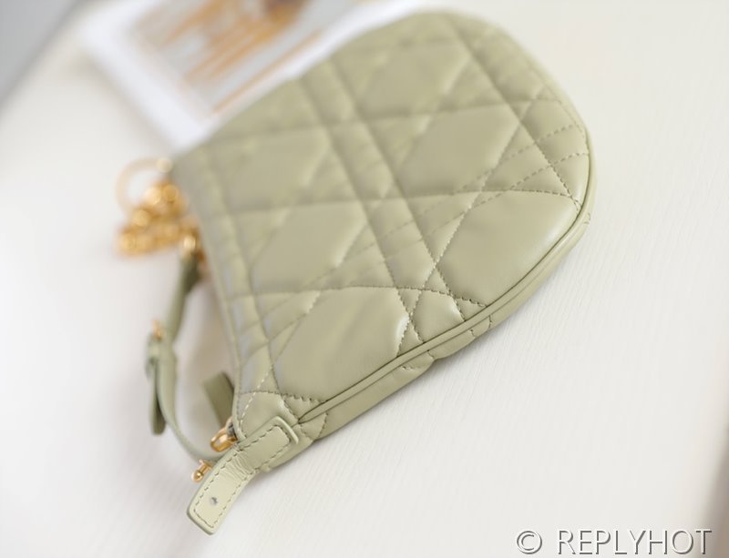 디올 카로 미니 튤립백 / 그레이그린 [매장가 395만원대]