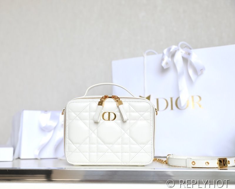 디올 카로 박스 백 카메라백 /화이트 [매장가 355만원대]