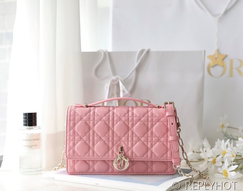디올 MISS DIOR 탑핸들백 / 핑크 [매장가 560만원대]