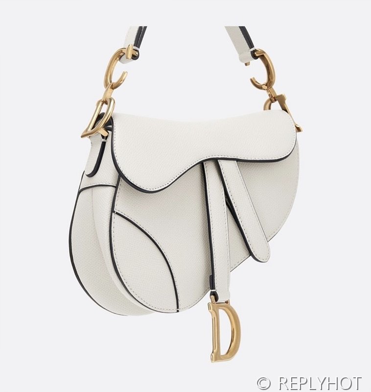 디올 SADDLE 스트랩 백 미니 / 화이트 [520만원대]