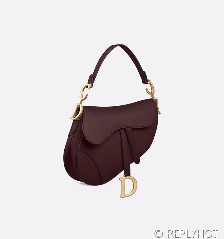 디올 SADDLE 스트랩 백 미니 / 버건디 [520만원대]
