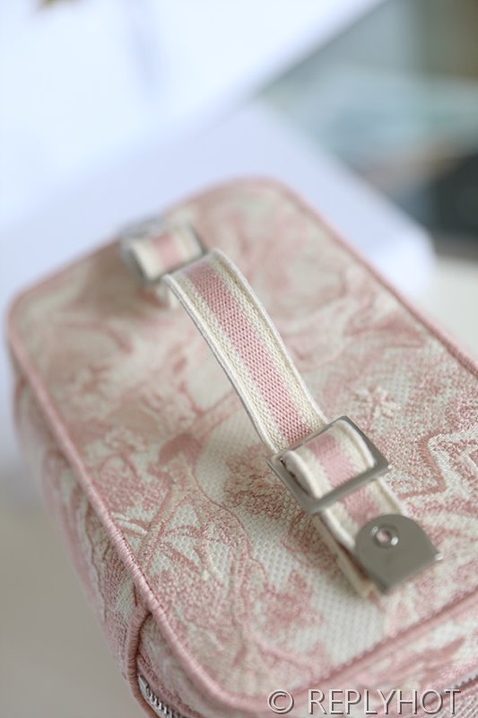 디올 트래블 베니티 케이스 / 핑크 Jouy [매장가285만원대]