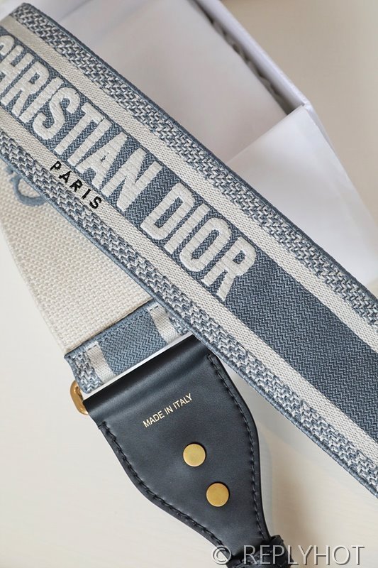 길이 조절 가능한 링 숄더 스트랩 / 그레이 [매장가160만원대]