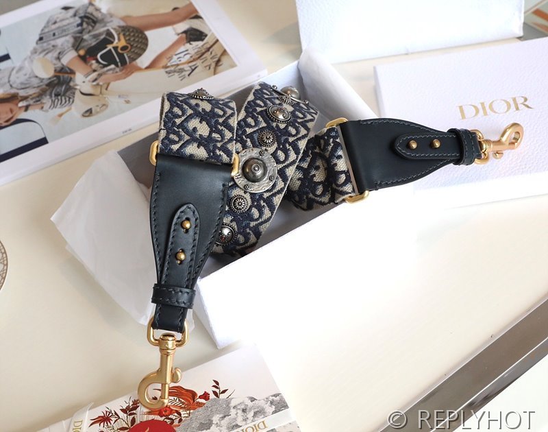 디올 링 숄더 스트랩 / 블루 [매장가205만원대]