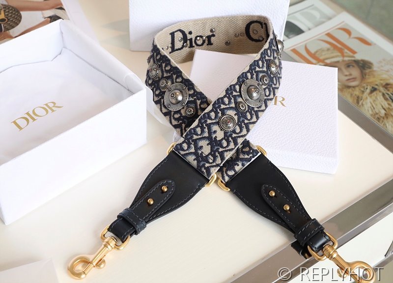 디올 링 숄더 스트랩 / 블루 [매장가205만원대]