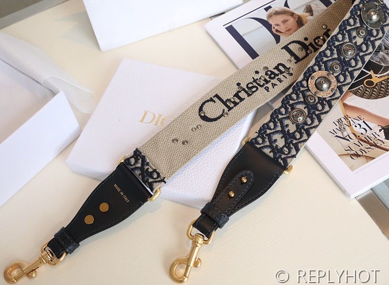 디올 링 숄더 스트랩 / 블루 [매장가205만원대]