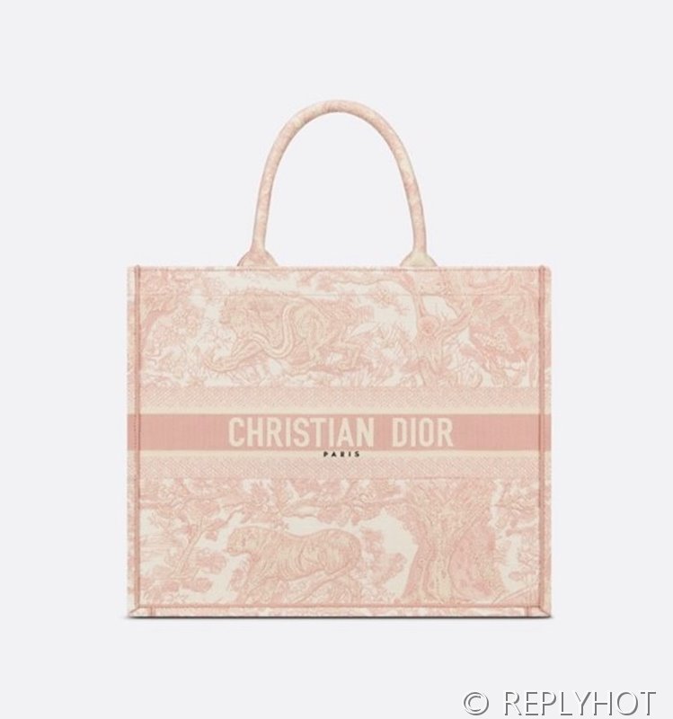 디올 북 토트 백 / 라지 / 핑크타이거 [매장가490만원대]