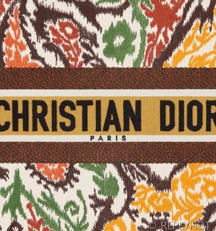 디올 북 토트 백 / 라지 / 페이즐리 옐로우 [매장가490만원대]