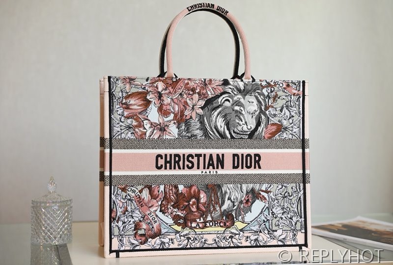 디올 북 토트 백 / 라지 / 컬러풀 라포스패턴 [매장가490만원대]