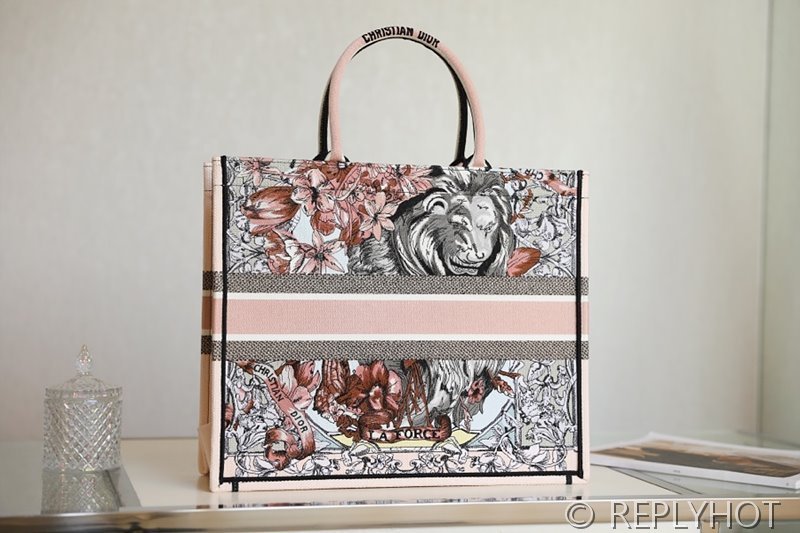 디올 북 토트 백 / 라지 / 컬러풀 라포스패턴 [매장가490만원대]