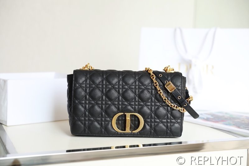 디올 Dior Caro 라지 백 / 블랙 [매장가 640만원대]