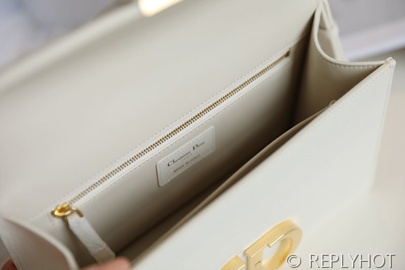 디올 30 Montaigne 몽테인 체인백 / 팜프린팅 화이트 [매장가 520만원대]