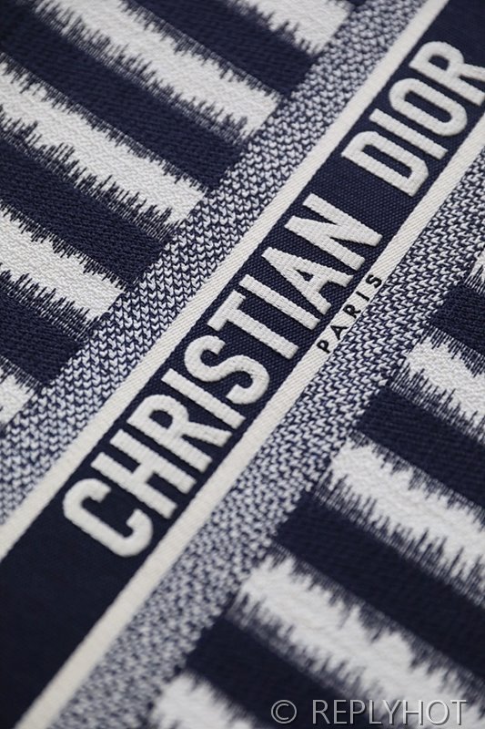 디올 북 토트 백 / 라지 / 스트라이프 [매장가490만원대]