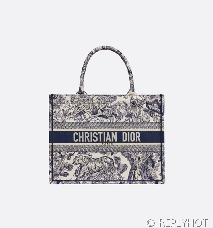 디올 북 토트 백 / 라지 / 블루타이거 [매장가490만원대]