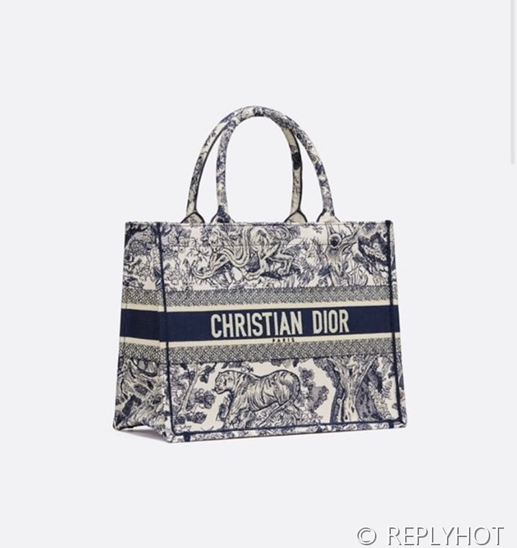 디올 북 토트 백 / 라지 / 블루타이거 [매장가490만원대]