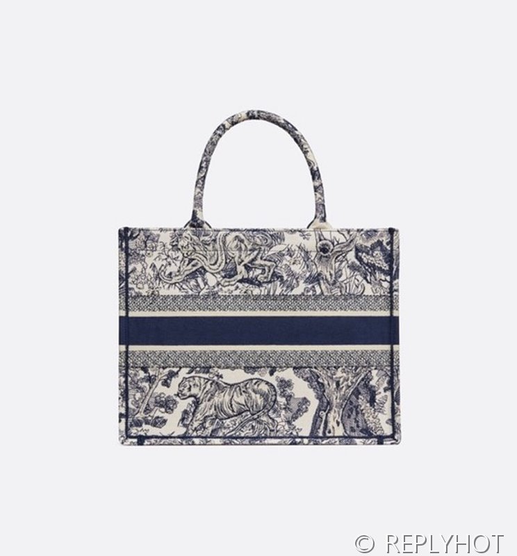 디올 북 토트 백 / 라지 / 블루타이거 [매장가490만원대]